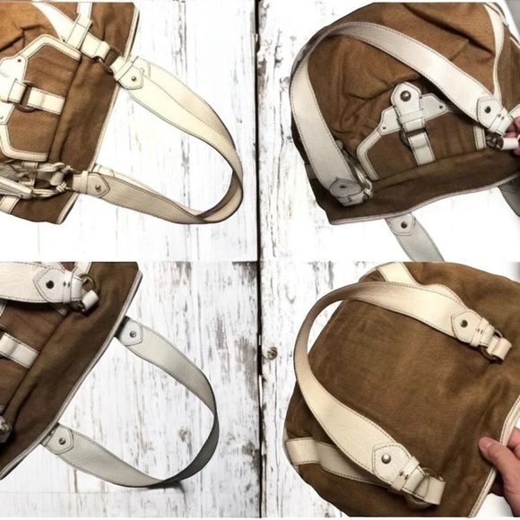 CELINE Handbag Leather Canvas w/ original Dustbag - Picture 8 of 14